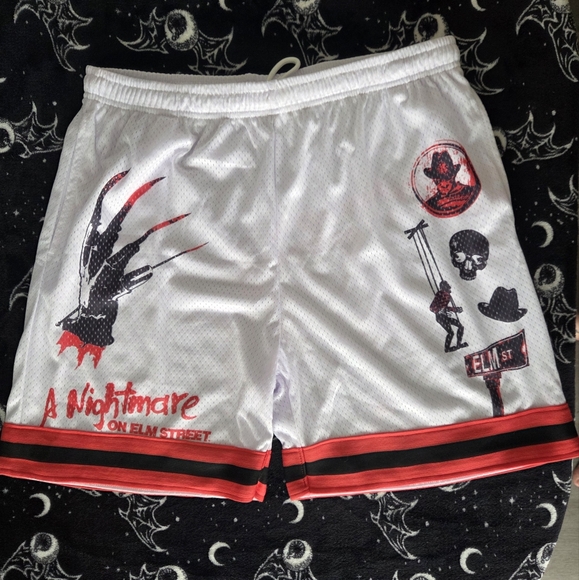 A Nightmare on Elm Street White and Red Men's Shorts - Picture 1 of 3